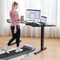 Costway Dual-motor L Shaped Standing Desk Ergonomic Sit Stand Computer Workstation Touch Control Panel Electric Height-adjustable Desk Home Office